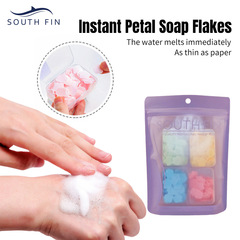 SOUTHFIN soap flakes travel portable disposable hand sanitizer soap flakes children's hand washing petals soap paper