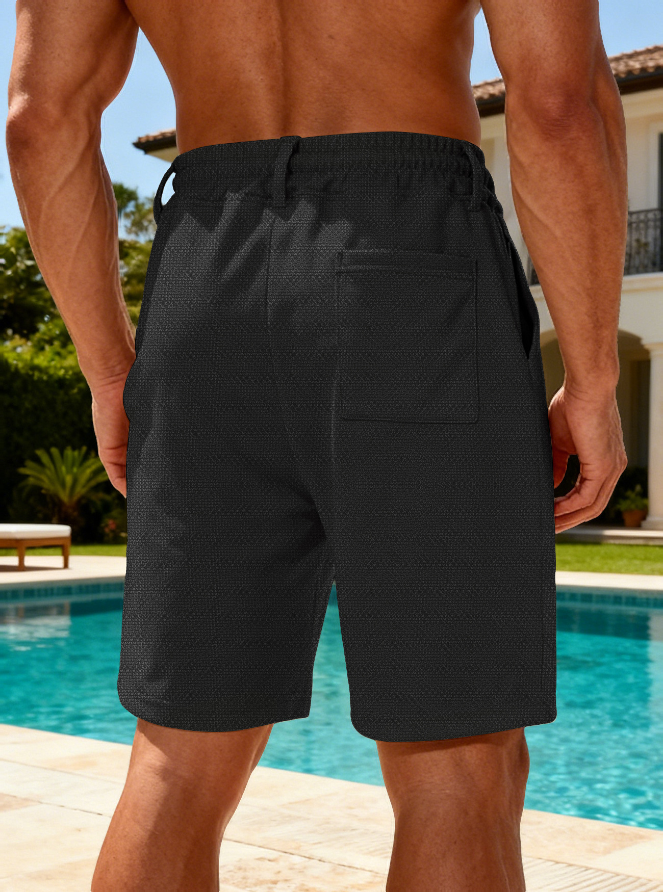 Casual Pineapple Pattern Men's Shorts Quick-dry Lace-up Summer_voghion.com