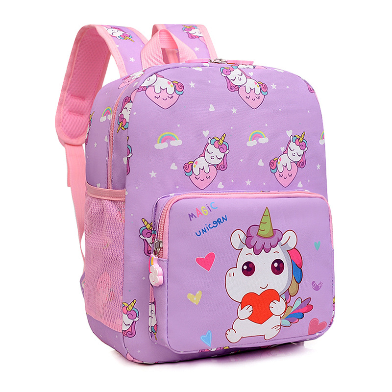 Nuevo comercio exterior de dibujos animados kindergarten mochila lindo alivio de carga mochila de protección de la columna vertebral niñas mochila de gran capacidad para niños
