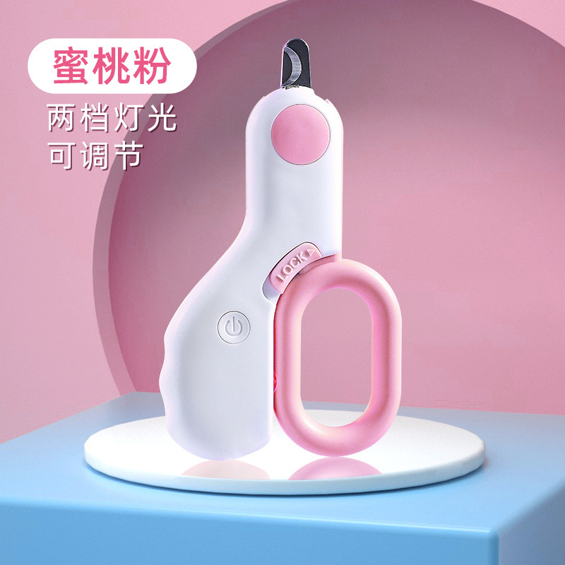 Gato cortaúñas tijeras especiales para mascotas novato LED luz gato con luz conejo gato garra cortaúñas artefacto