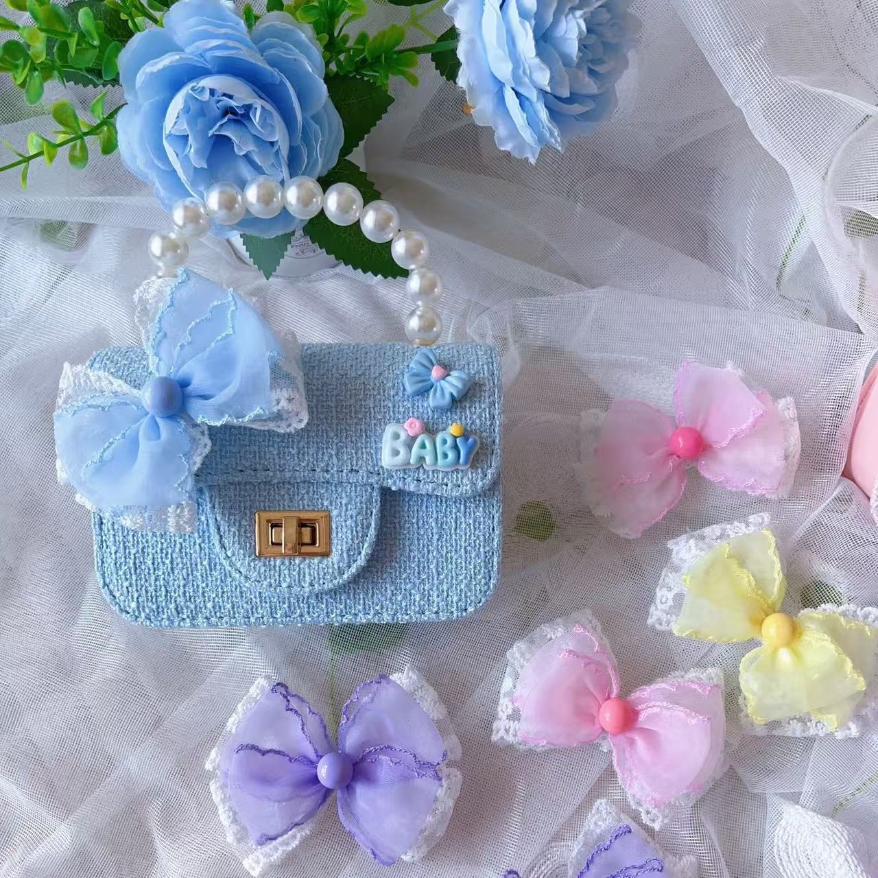 Nuevo bolso para niños niñas nuevo estilo princesa Elsa bolso de mano mochila helado de moda flash bolso lotes