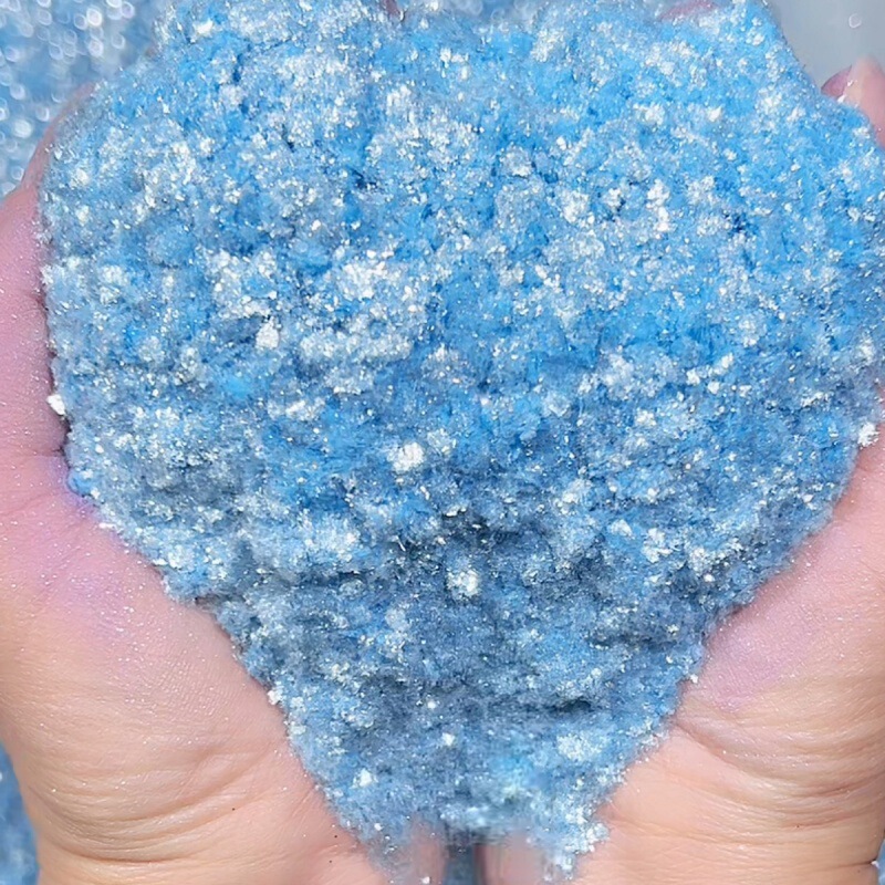 Polarized Mica Powder Crystal Stage Makeup Glitter Flowy Handmade DIY Toy Materials Nail Art Accessories Aurora