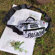斜挎包跨境男韩版潮胸包时尚印花街头潮流单肩包大容量腰包小背包