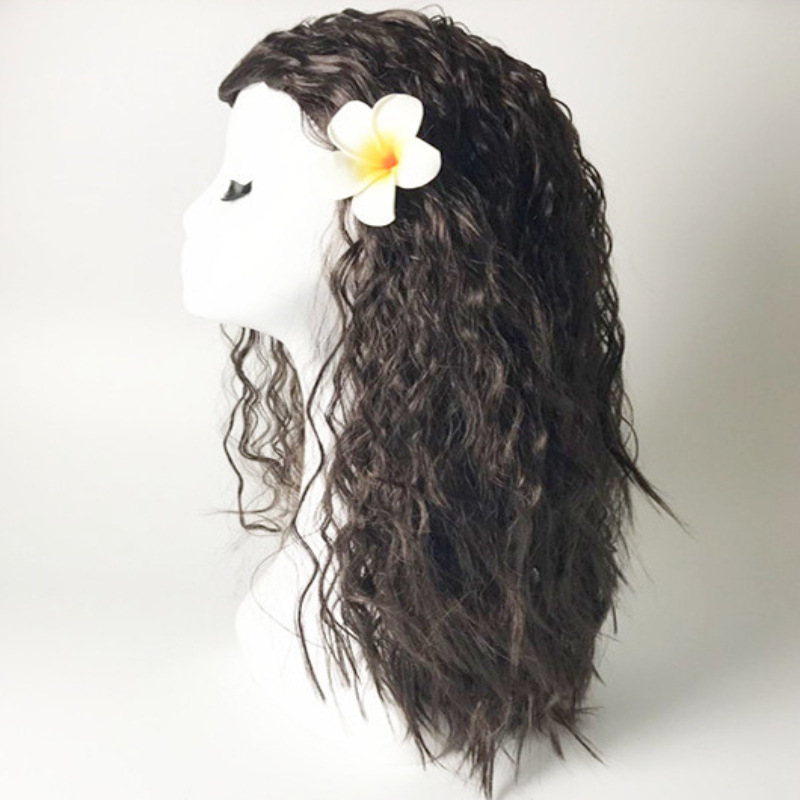 Moana Princess Wig Moana Curly Hair Cosplay Moana Wig Brown Big Waves Moana Princess Wig Moana Curly Hair Cosplay Moana Wig Brown Big Waves