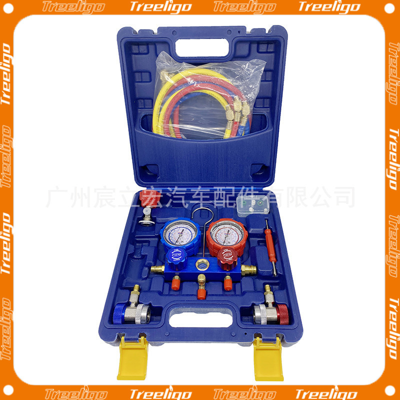 Chen Lihong medidor de presión de flúor para aire acondicionado de automóvil r134a medidor de refrigerante de automóvil conjunto de medidor de flúor ventas directas de fábrica