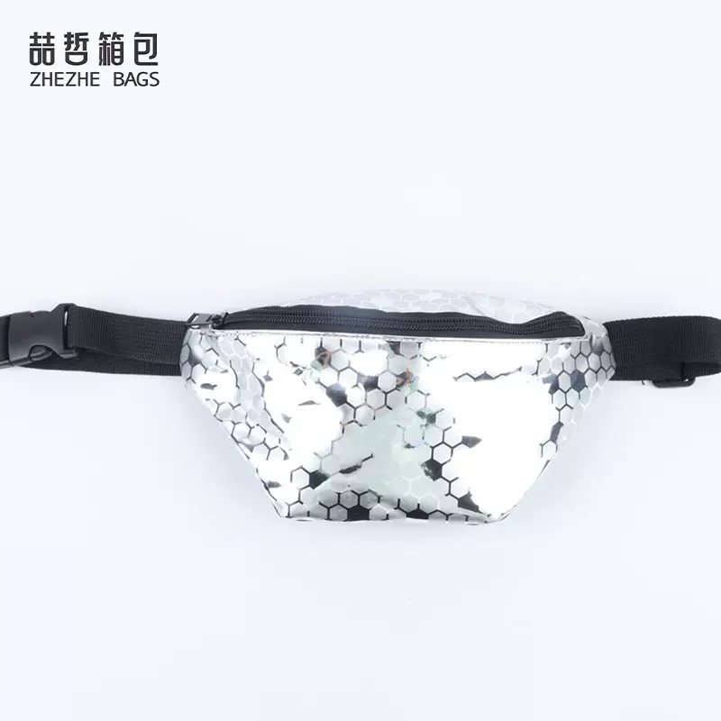 跨境外贸腰包女士新款亮面多功能单肩斜挎包夏季户外休闲胸包批发