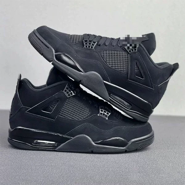 Casual Sports Shoes for Men and Women, Popular Basketball Shoes for Autumn and Winter, Versatile and Trendy, Couple Mid-Top Campus Black Cat Shoes