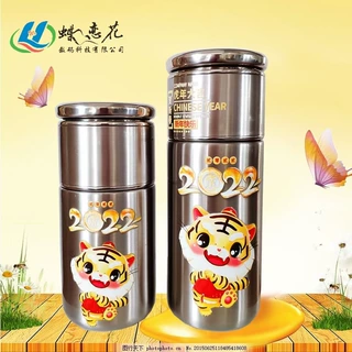 保温杯360度UV打印高落差UV加工圆柱体数码喷墨印刷来图定制