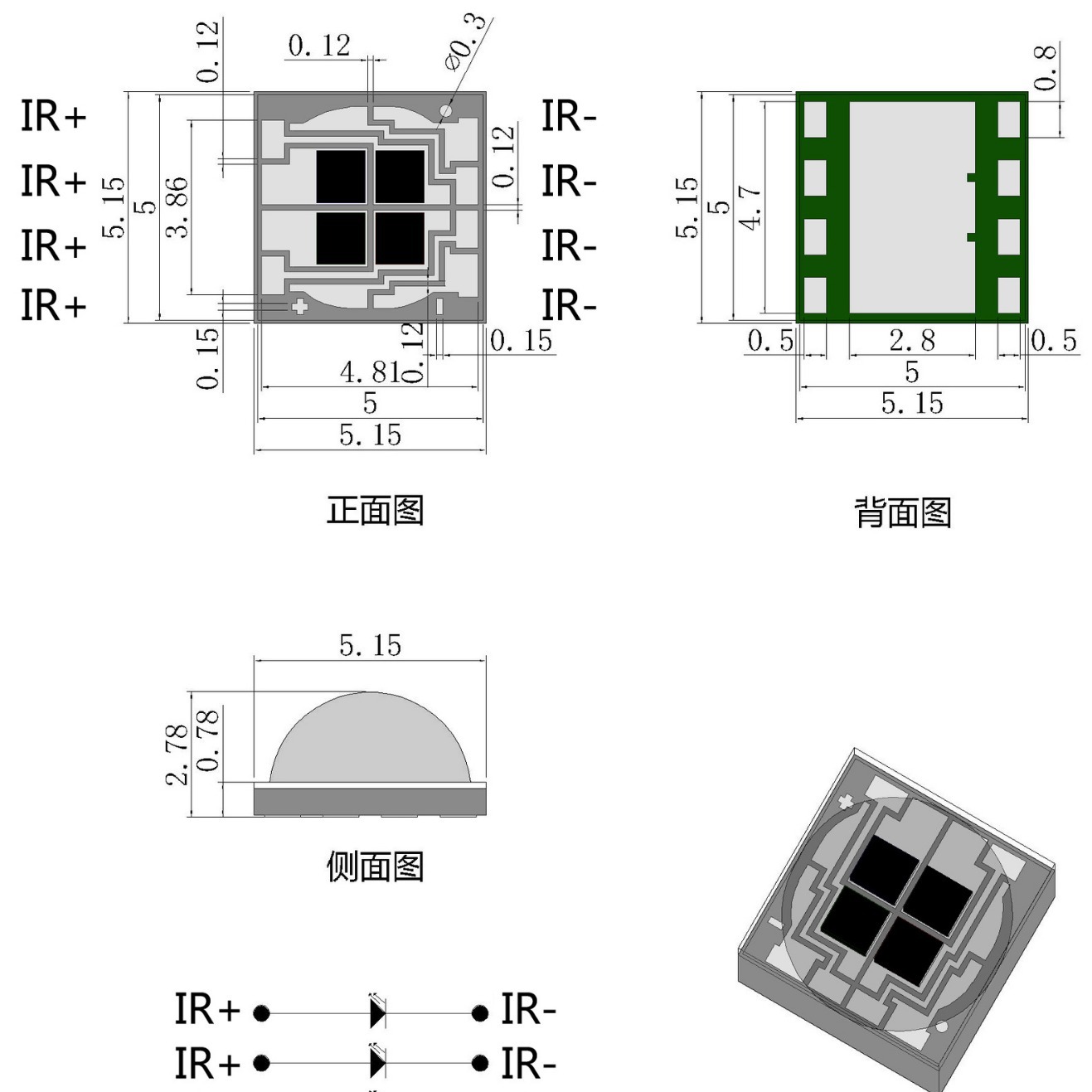 ����5050��о�ĺ�һled��Դ �մ�940nm����led����