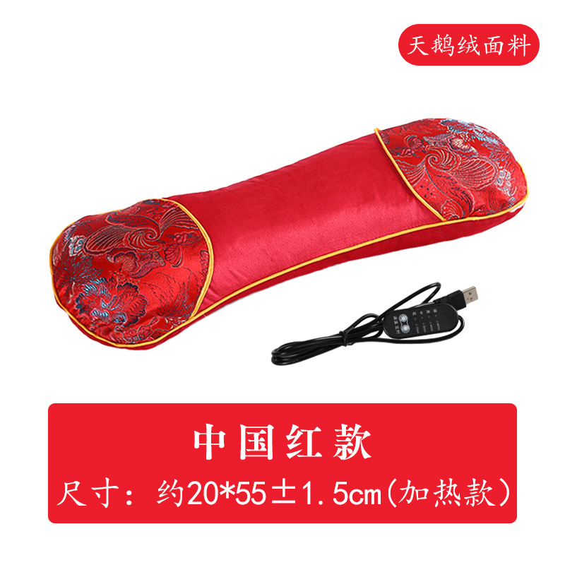 Almohada de hueso de calefacción eléctrica almohada de hueso de estera almohada de hueso de terciopelo doméstico almohada de ajenjo almohada de ajenjo almohada cervical al por mayor