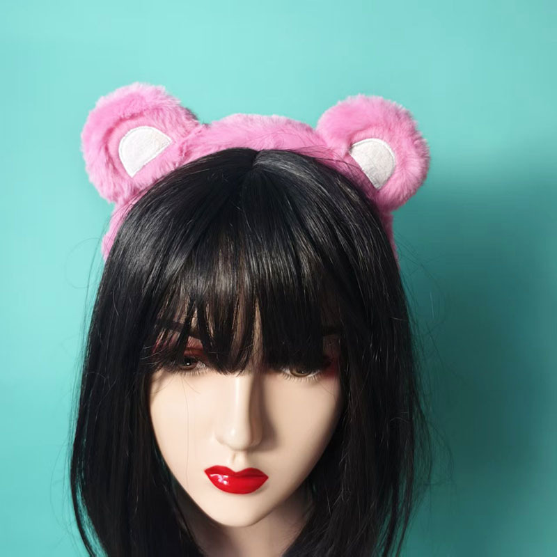 ハロウィン動物ヘッドバンドくまのプーさんヘッドバンド女性のパーソナライズされたかわいいぬいぐるみクマの耳新鮮な漫画の頭飾り|undefined