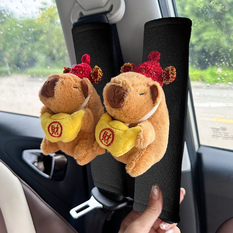 Funda Protectora de Cinturón de Seguridad de Felpa Anti-Rozadura para Coche
