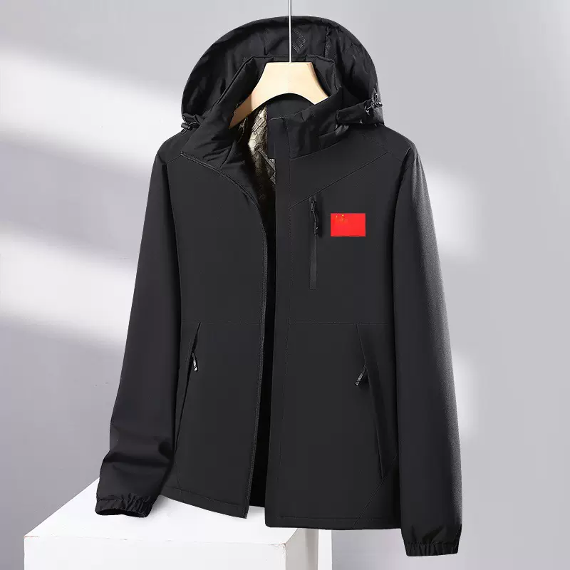 新款户外棉衣男士新款冬季可拆卸帽棉服石墨烯短款加棉保暖棉袄