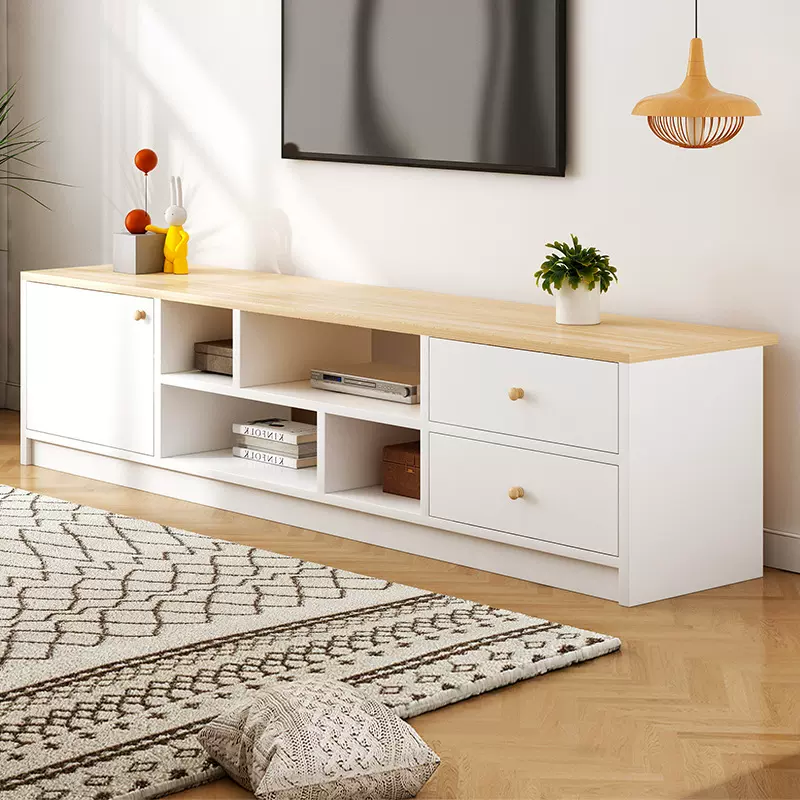 电视柜茶几轻奢现代高级感客厅落地储物收纳柜一体柜组合家具柜子