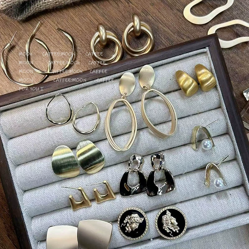 Металлическая серебряная игла, серьги, аксессуар, образец серебра 925, стиль легкой роскоши, простой и элегантный дизайн, оптовые