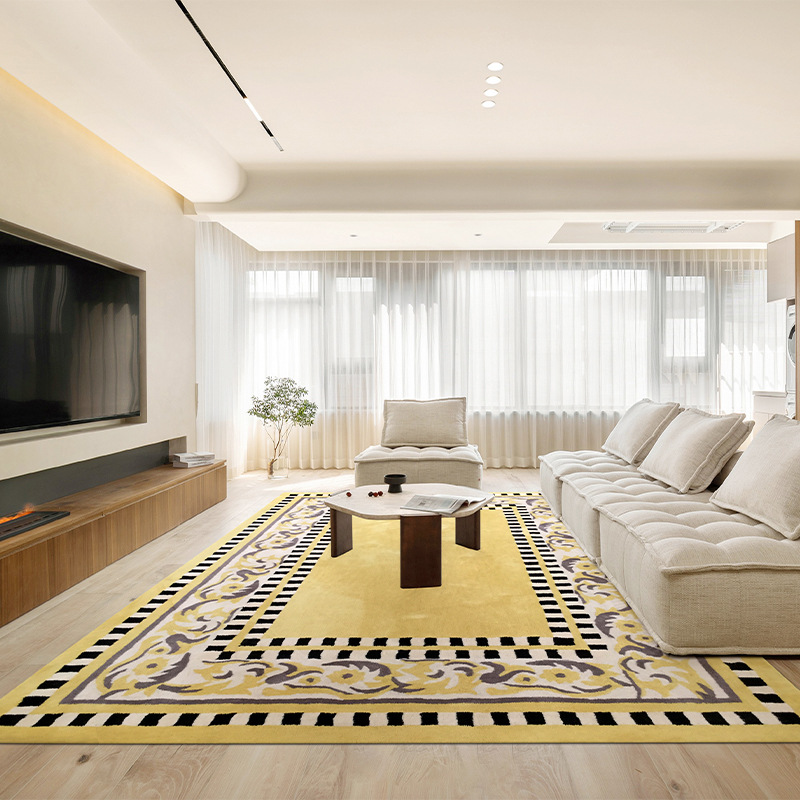 Fábrica de alfombra de sala de estar, alfombra de sofá, alfombra de té, alfombra de dormitorio, alfombra de espesor, alfombra resistente a la suciedad, fácil de cuidar, personalizada