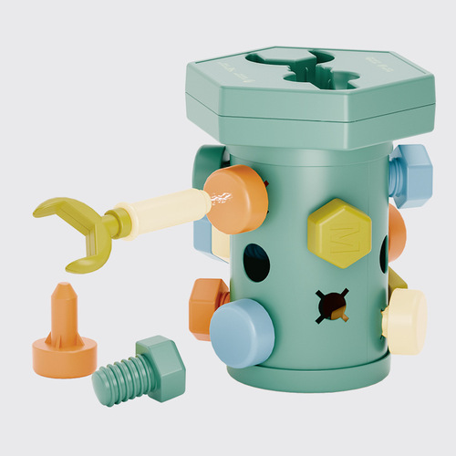 Fun magnetic toy screws matching and combining baby puzzle DIY twist shapes eating insects bolts large grains