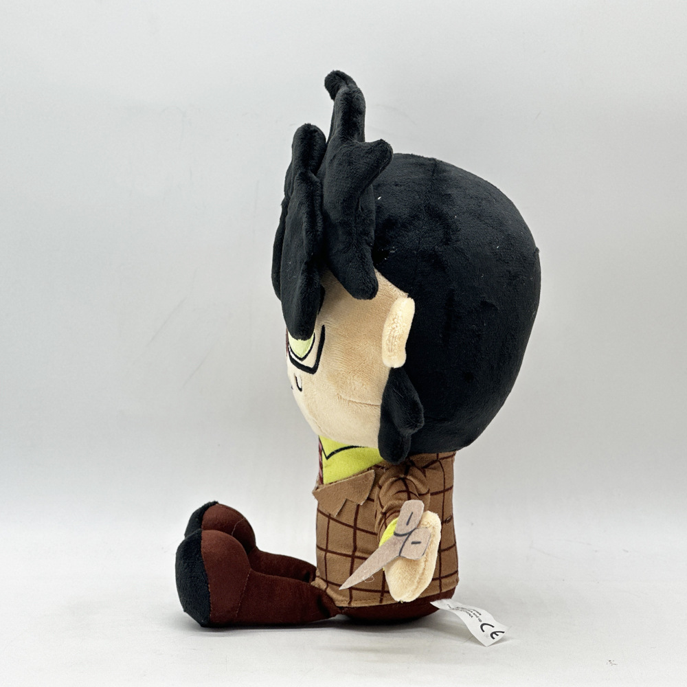 Cruzar a fronteira novo Rody Dead Plate pelúcia menino de cabelos castanhos jogo morto prato brinquedo de pelúcia boneca_voghion.com