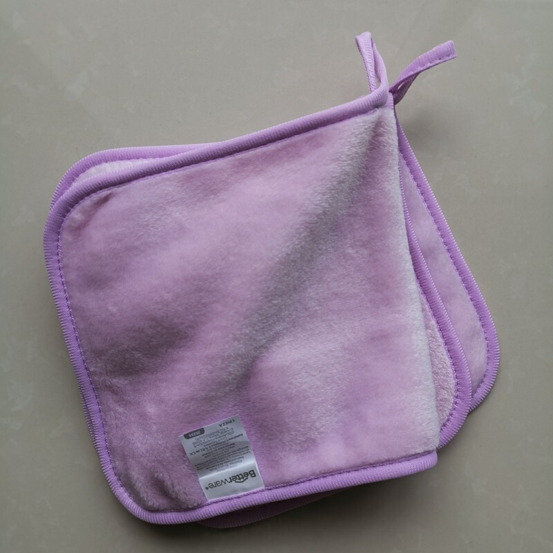 Flannel Printing Plain Makeup Remover Clear Face Cleansing Beauty Makeup Suede Cleaning Towel Strong Decontamination Soft Absorbent