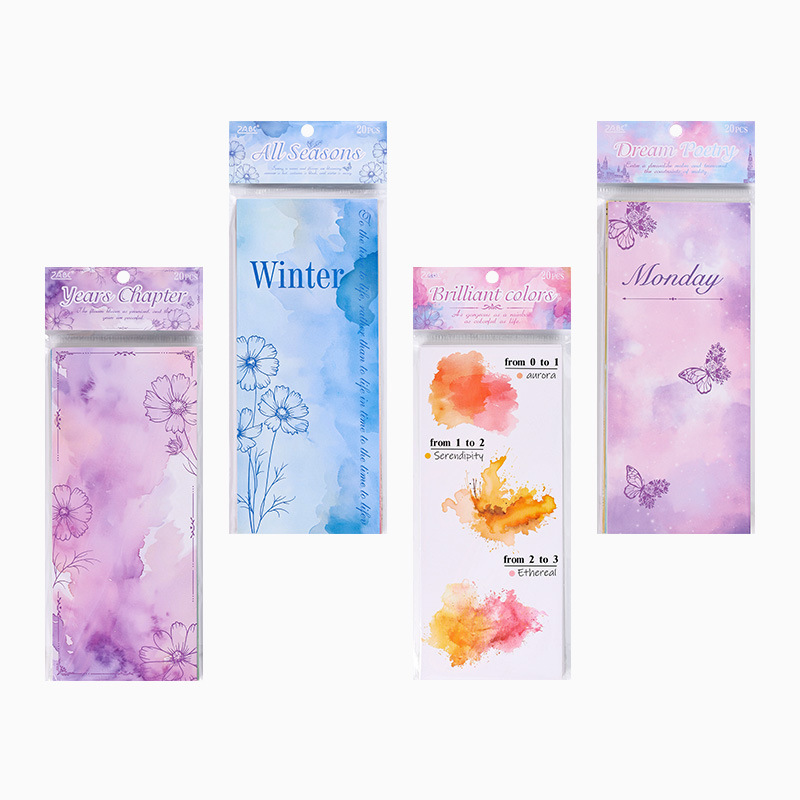 Historia de la ciudad material no adhesivo papel diy cuaderno diario material de decoración puede escribir un mensaje tarjeta pequeña nota