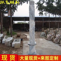 メーカー卸売石彫刻ヨーロッパローマ柱石彫刻ランプポール大理石柱正方形柱大型彫刻柱