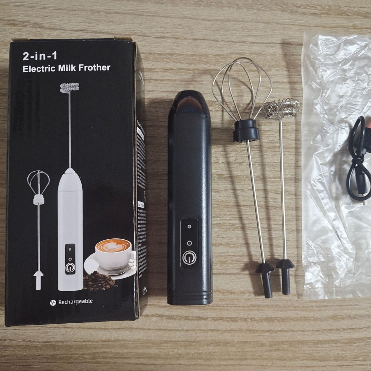 现货奶泡器咖啡打泡器奶油打发器家用手持搅拌器奶泡机双头打蛋器