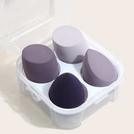 美妆蛋超软不吃粉鸡蛋盒4个装干湿两用气垫粉扑彩妆蛋化妆工具