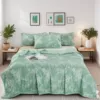 Simple European flower [suitable for sleeping naked, the whole sheet of cotton is not clumped] Summer cool quilt can be washed water or machine washable