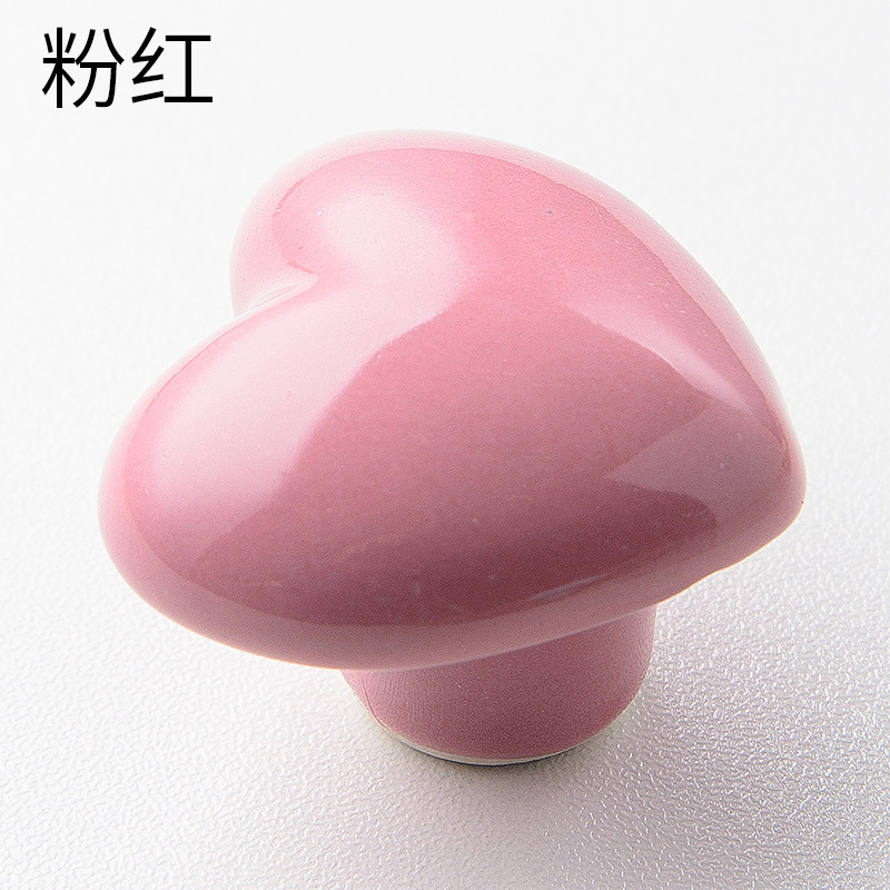 Spot love ceramic manija de armario para niños reposabrazos de armario simple pegajoso manija de puerta gancho de cajón de dibujos animados transfronterizos