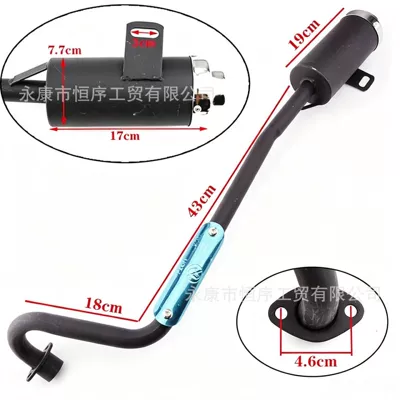 muffler, Motorcycle exhaust pipe