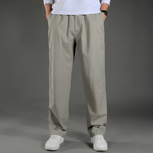 Workwear Pants for Men - Durable and Stain-Resistant Welding Safety Pants for Spring and Autumn - Loose Straight Leg, Large Size - Cross-Border Trade