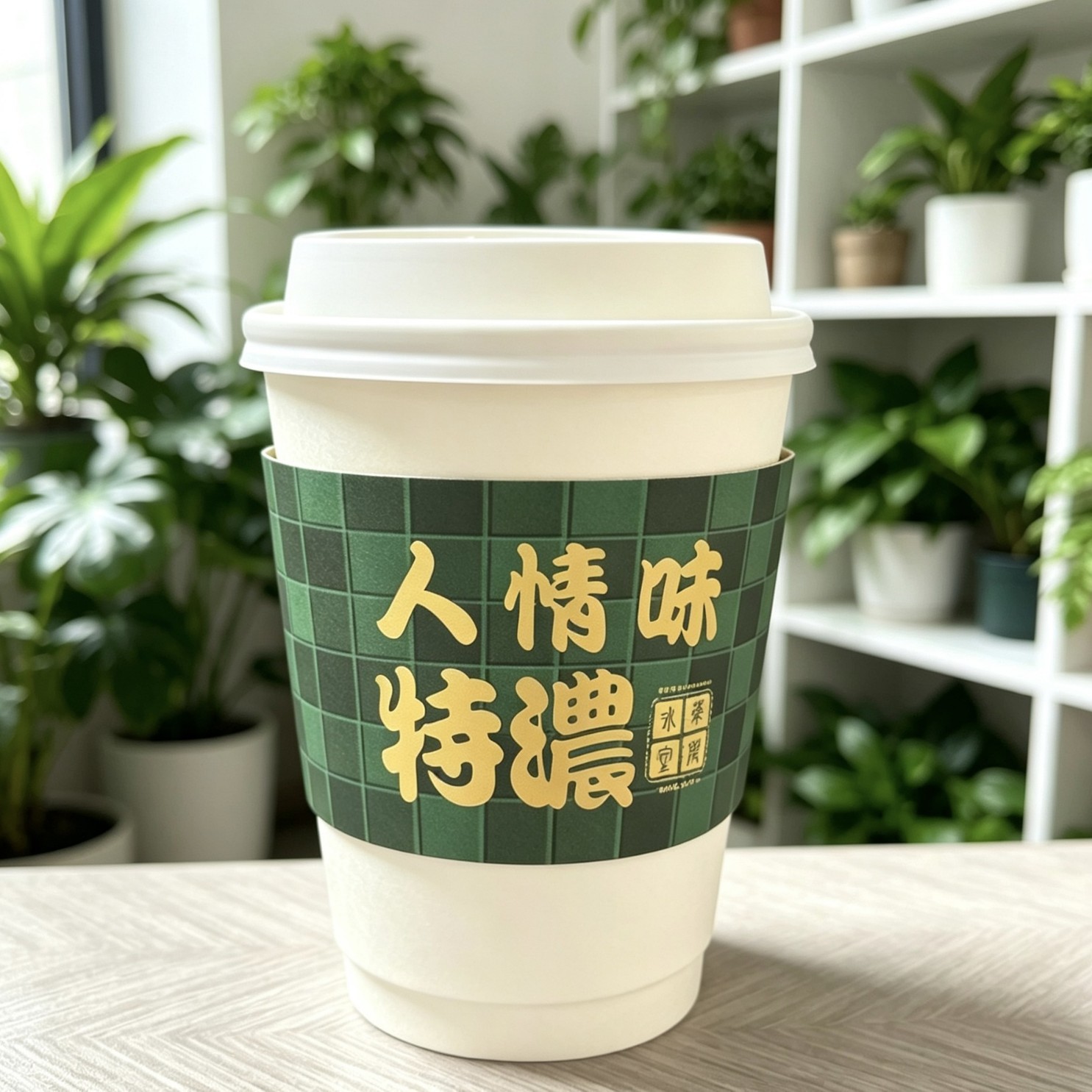 一次性纸杯套牛皮瓦楞杯托白卡杯套加厚奶茶隔热咖啡杯套定制