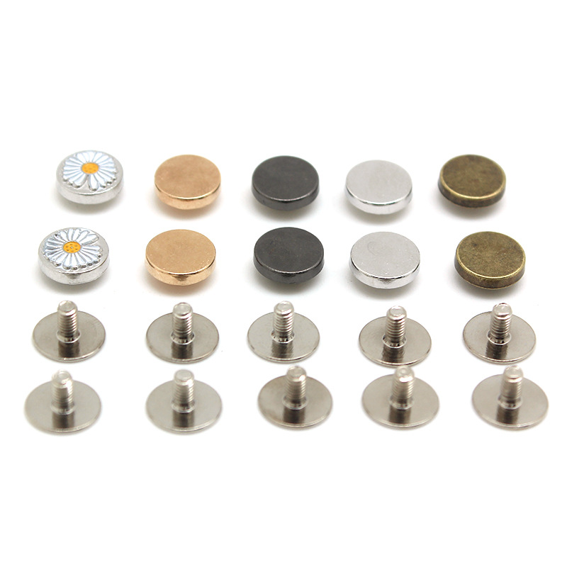 跨境螺丝钉可拆工字扣免钉纽扣裤子改大改小调节扣牛仔裤收腰钮扣