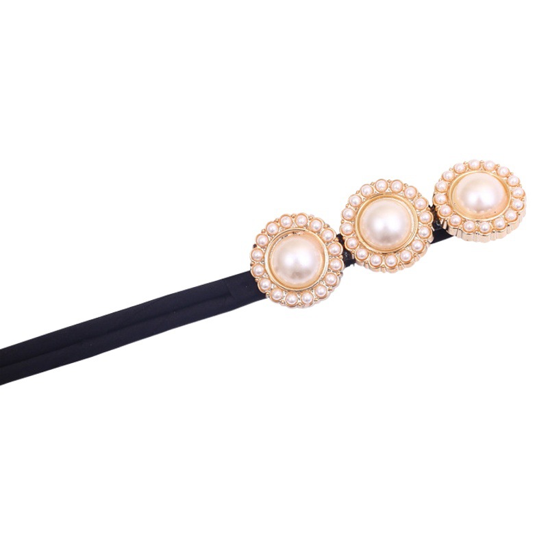 Nueva cuerda de pelo retro perezoso Cola de Caballo estilo de Chanel accesorios para el cabello para las mujeres