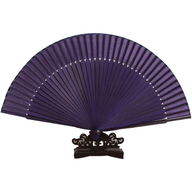 Bambú estilo chino corto danza ventilador Han ropa estilo antiguo plegable ventilador talla artesanía fila ventilador publicidad ventilador al por mayor