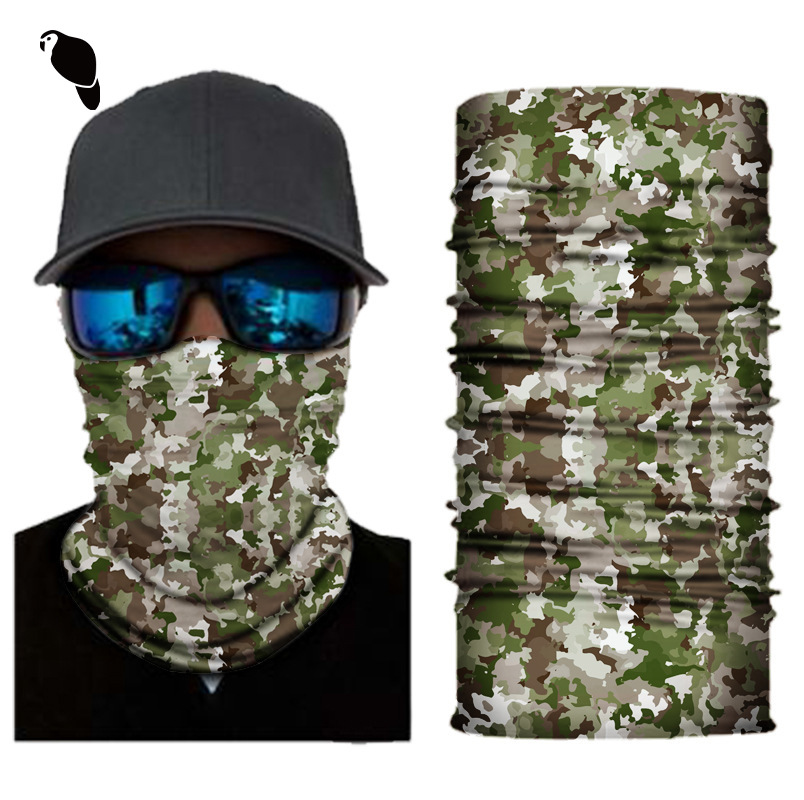 Xunhui en stock impreso camuflaje mágico pañuelo multifunción equitación máscara perfecta protección solar a prueba de viento Amazon