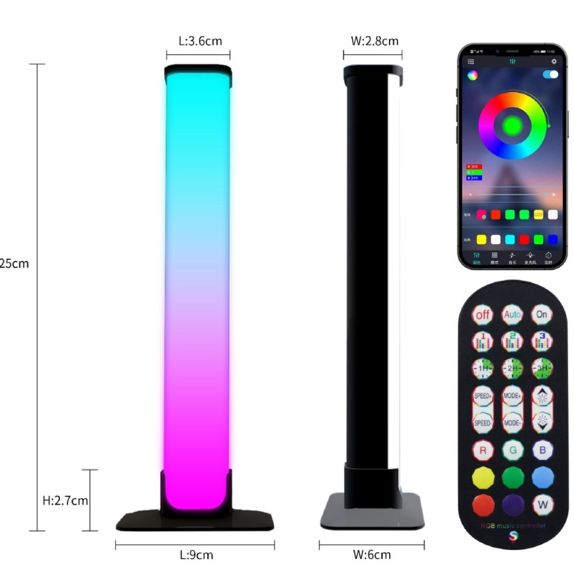 El fabricante de origen, la aplicación de la lámpara de recolección de escritorio, la lámpara de ambiente de color mágico Bluetooth, la certificación de la lámpara de ambiente de escritorio de 5V está completa