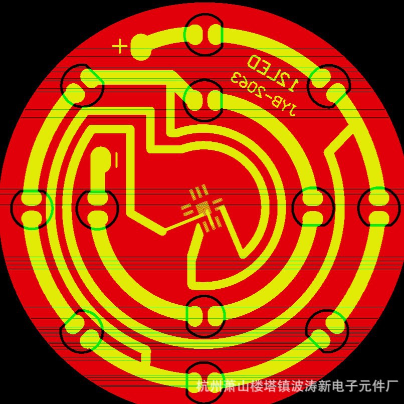 杭州波涛新电子元件厂 供LED12灯珠板IC电子音乐芯片-四声两闪光