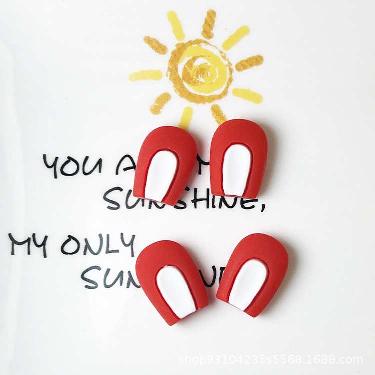 Resina animal de dibujos animados oído de ciervo hecho a mano DIY crema pegamento teléfono móvil Shell horquilla zapato hebilla muñeca parche decorativo