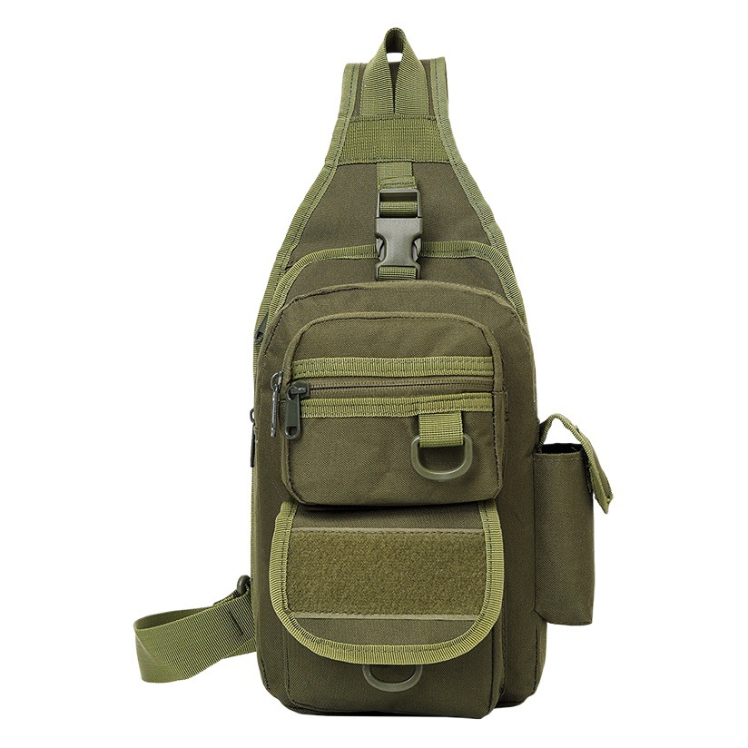 Bolso de pecho para deportes al aire libre para hombre, camuflaje militar con funda de liberación rápida, bolso de pecho táctico, bolso cruzado de tela Oxford impermeable