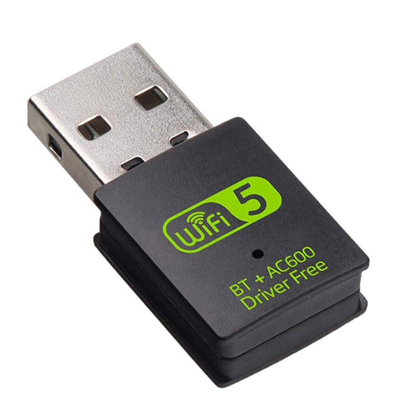 600 メートルデュアルバンド Bluetooth ワイヤレスネットワークカード 2.4gWiF コンピュータワイヤレス USB Bluetooth wifi ツーインワンドライブフリーネットワークカード|undefined