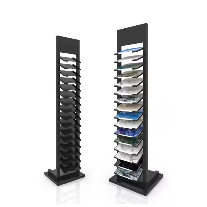 定制定做重型地板展架金属瓷砖样品支架陶瓷石材展示架瓷砖展示架