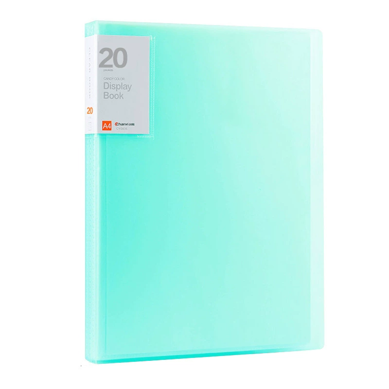 Data Book Transparent Plastic PP Test Paper Reservation Book Music Folder Wholesale A4 Page File File File