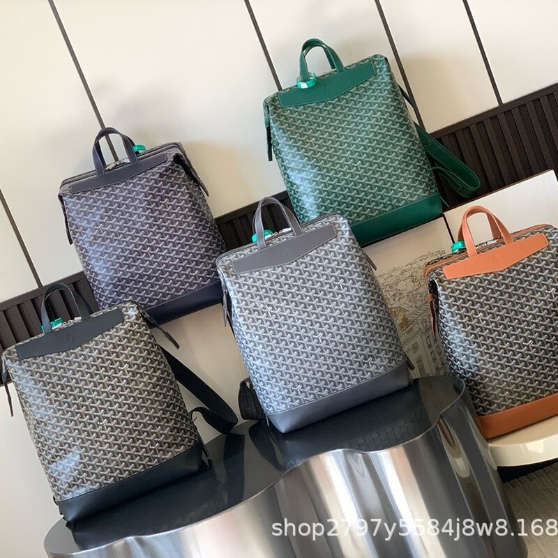 Goyard Cisalpin Backpack Dog Tooth Backpack Large School Bag Business Casual Men's Bag