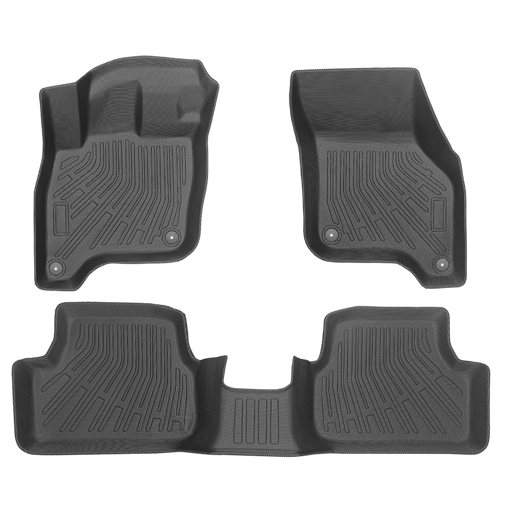 Aplicable a VW E-Golf 2015 - 2019 TPE Foot Cojín 3D para todo el tiempo Cojín del respaldo