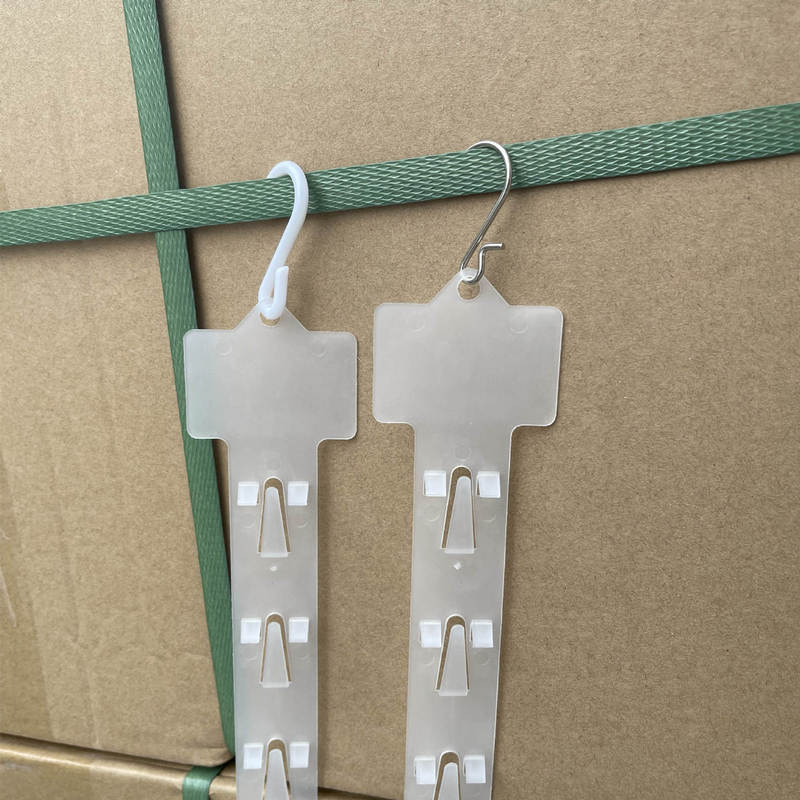 Supermarket hanging strip injection molding food hook 12 hanging thickened plastic strip pp material in stock now available