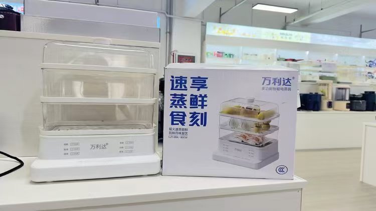 先科電気蒸し器家庭用多機能電気蒸し器三層大容量可視透明一体蒸し器プレゼント卸売り|undefined