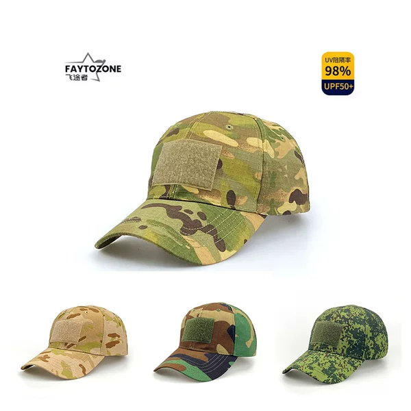 Cross-Border Supply Outdoor Camouflage Hats, Baseball Caps, Men's Tactical Baseball Caps, Women's Summer Sun Hats, Factory Wholesale in Stock