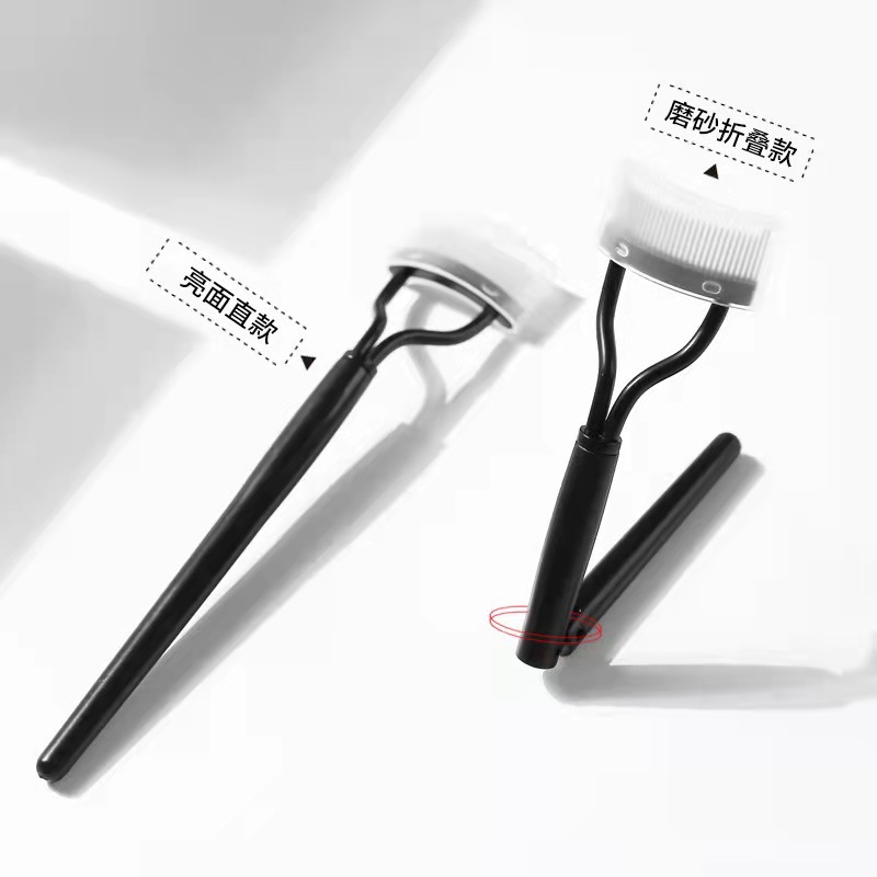 Mini folding steel comb eyelash brush eyelash comb hot X straight handle small eyebrow brush makeup brush tool low price manufacturers