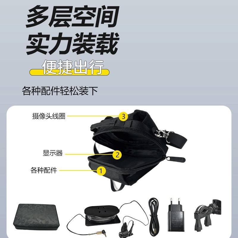 2025新款多功能探鱼器收纳包渔具包钓鱼包包配件工具包海钓包|undefined